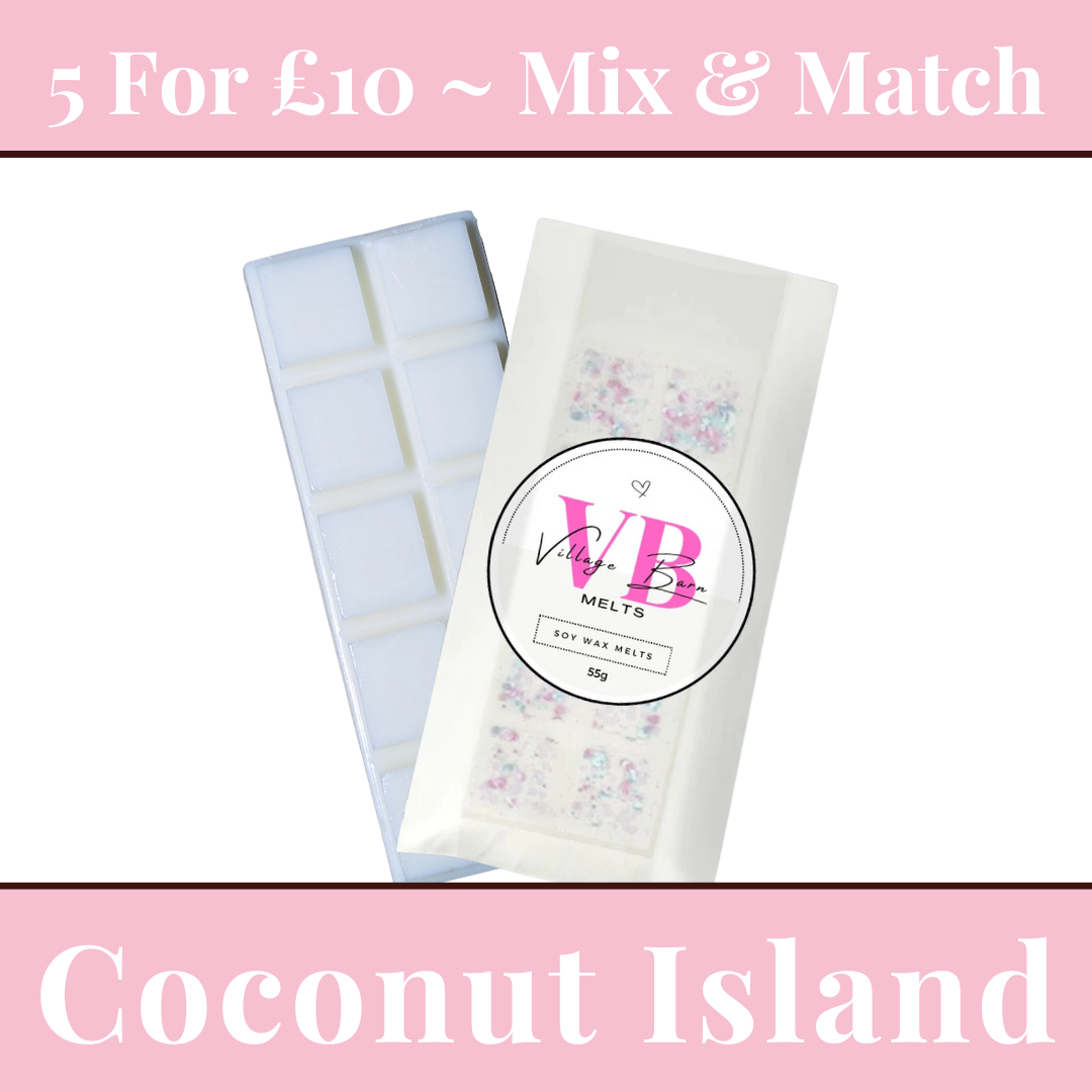 Coconut Island Snap Bar Wax Melt - Villagebarnmelts