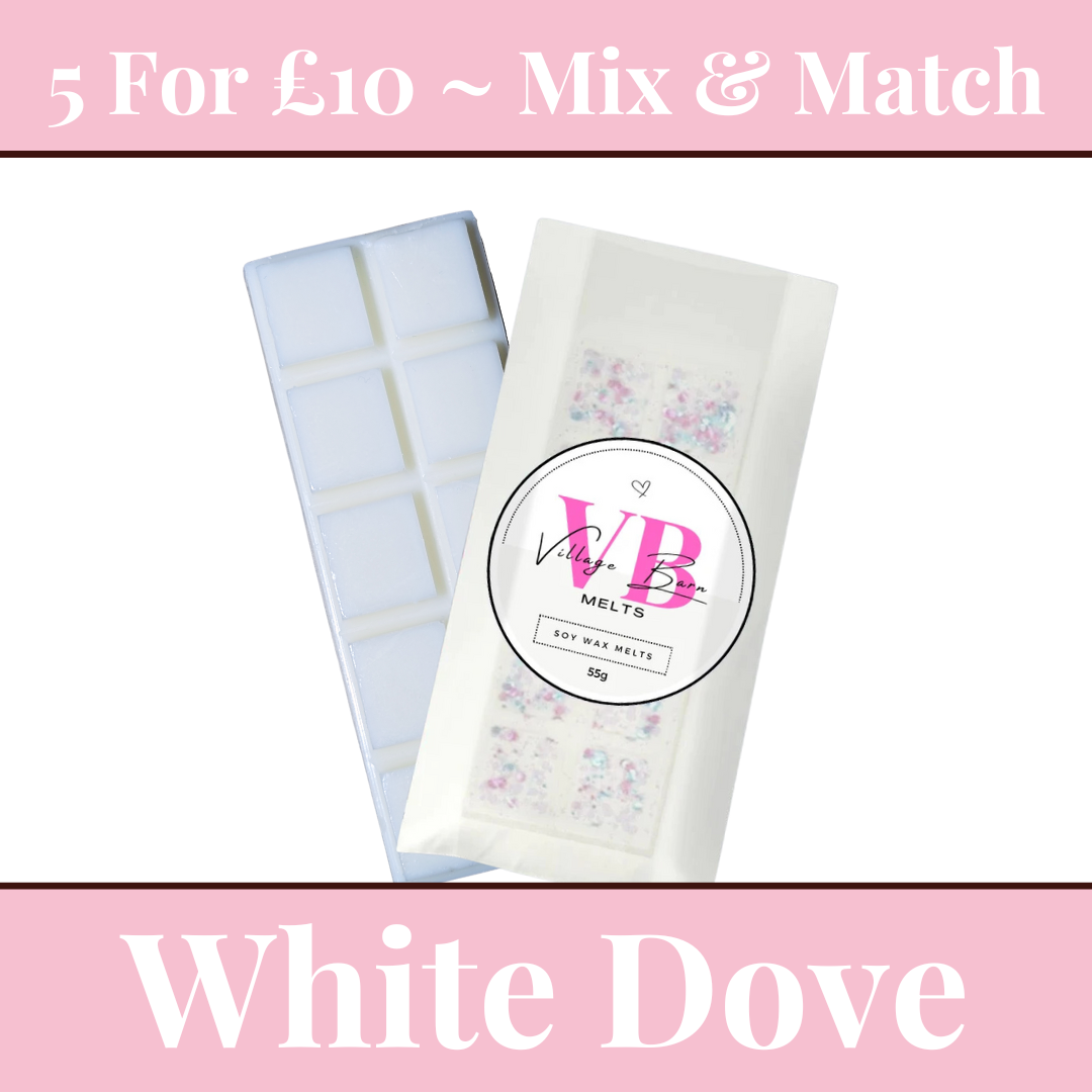 White Dove Snap Bar Wax Melt - Villagebarnmelts