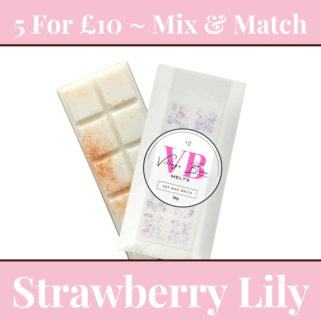 Strawberry Lily Snap Bar Wax Melt - Villagebarnmelts