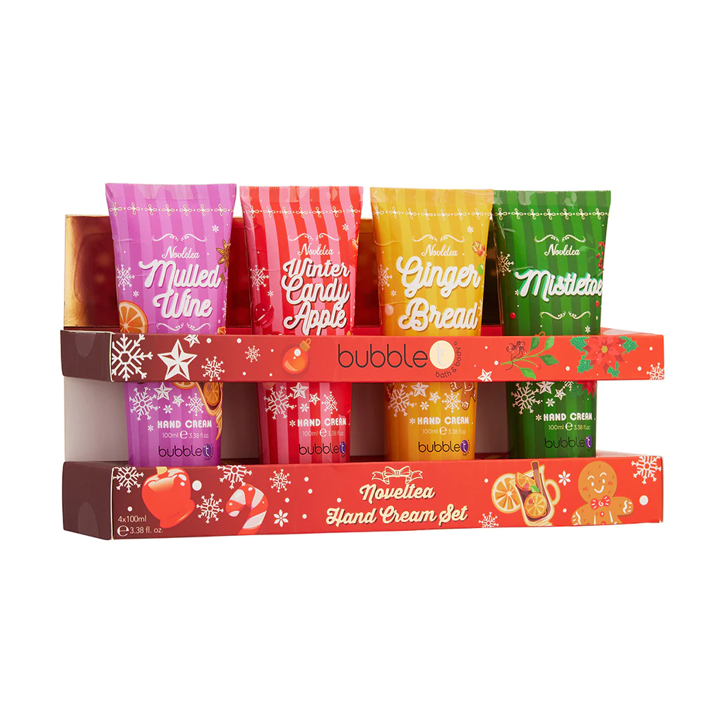 Bubble t Christmas Noveltea Hand Cream Gift Set - Villagebarnmelts