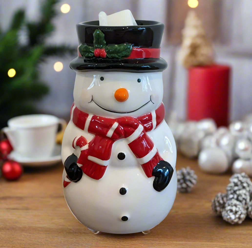 Snowman Wax Melter / Oil Burner - Villagebarnmelts