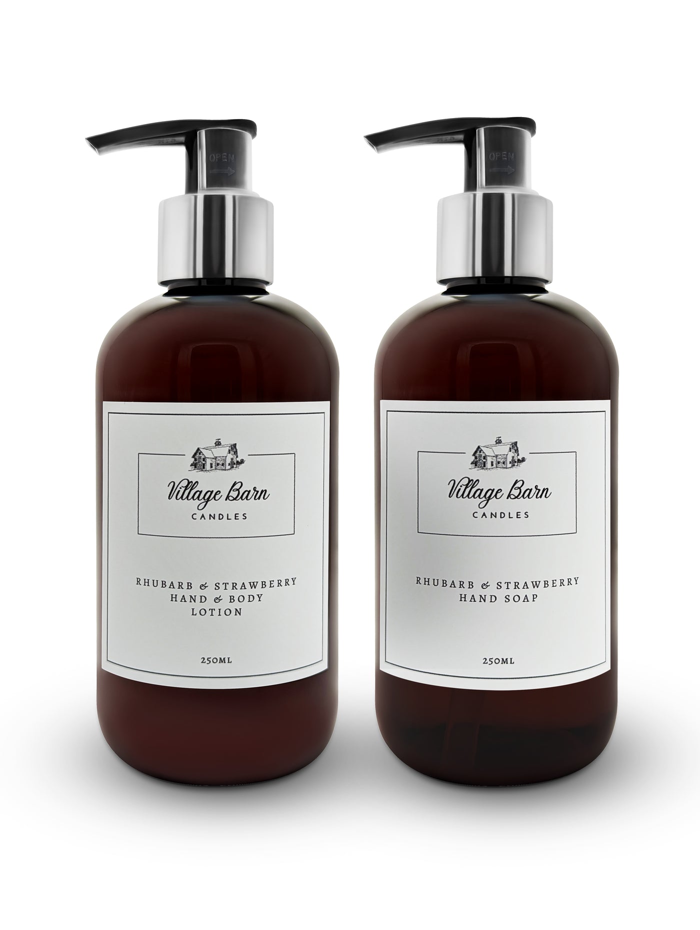 Rhubarb & Strawberry Hand Wash & Lotion Set