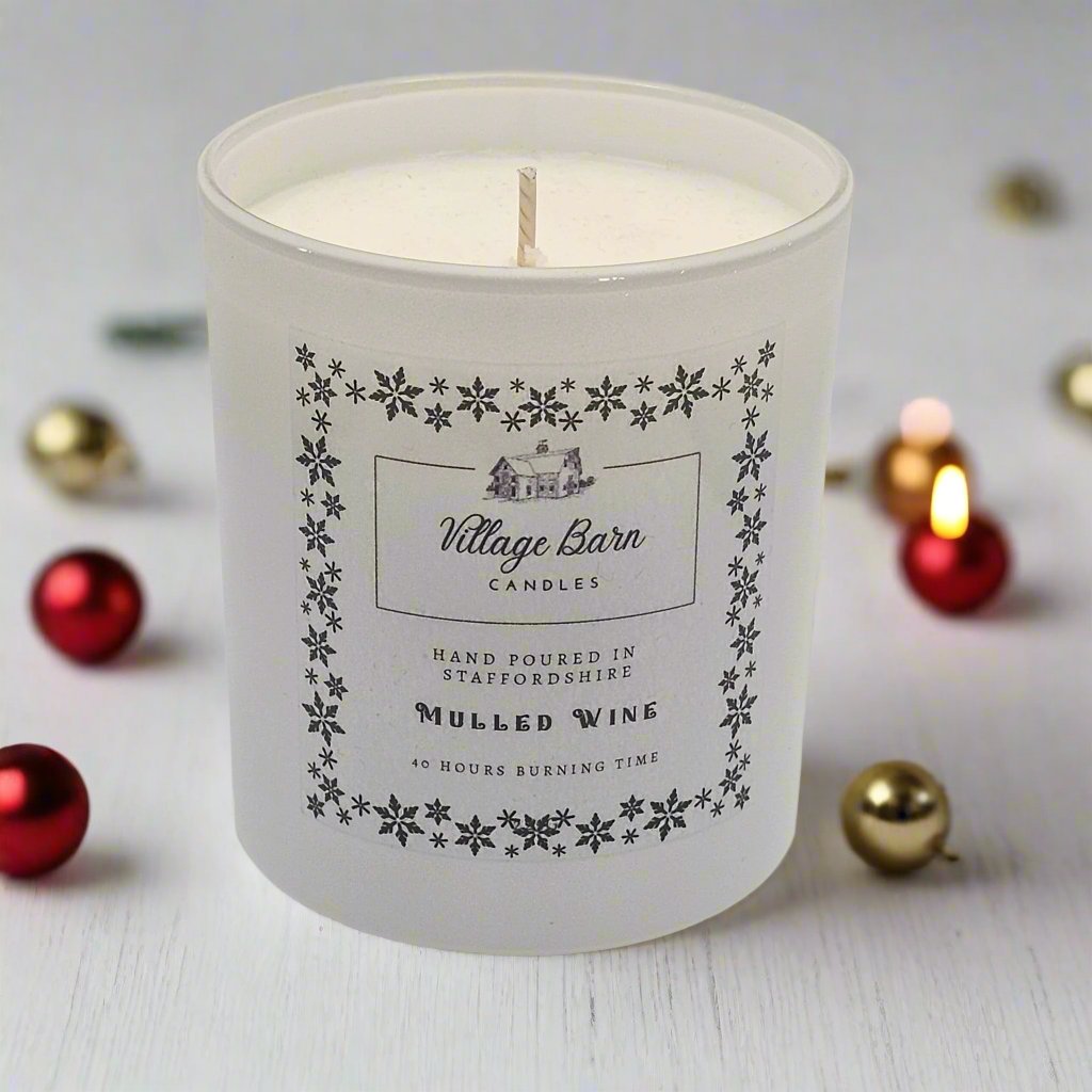 Mulled Wine Christmas Candle - Villagebarnmelts