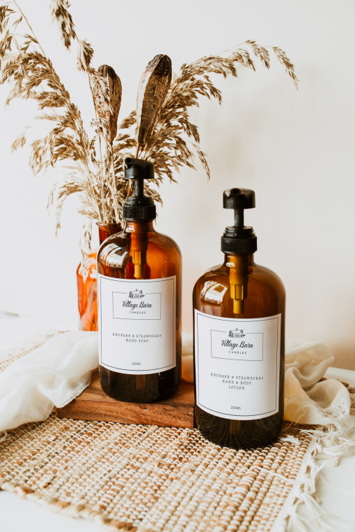 Black Plum & Rhubarb Hand Lotion - Villagebarnmelts