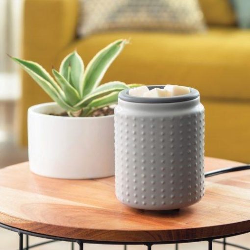 Electric Wax Warmer with Silicone Flip Dish – Grey - Villagebarnmelts